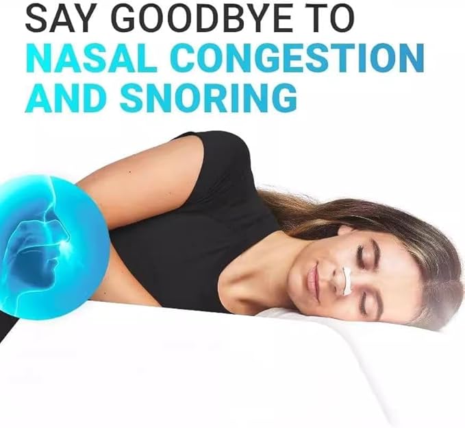 Design Anti-Snoring Equipment, Skin Safe Sleep Nasal Strips, Nasal Pads Comfortable Anti-Snoring Equipment, Breathe Better Good Sleeping (Pack of 15)